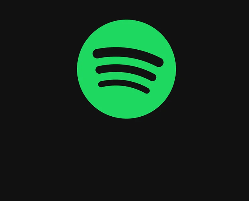 Spotify Logo green with black background