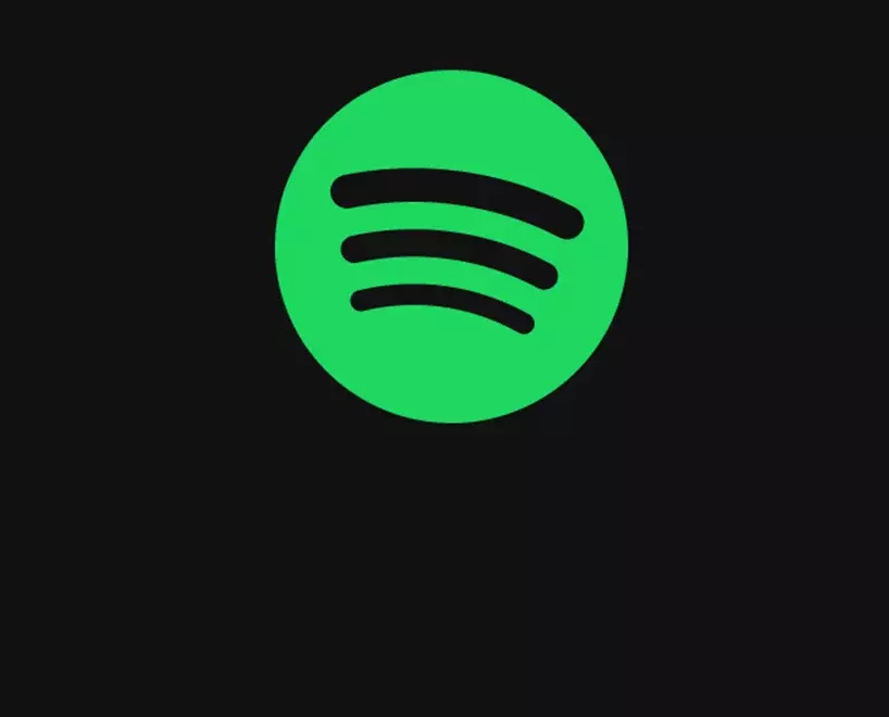 Spotify Logo green with black background